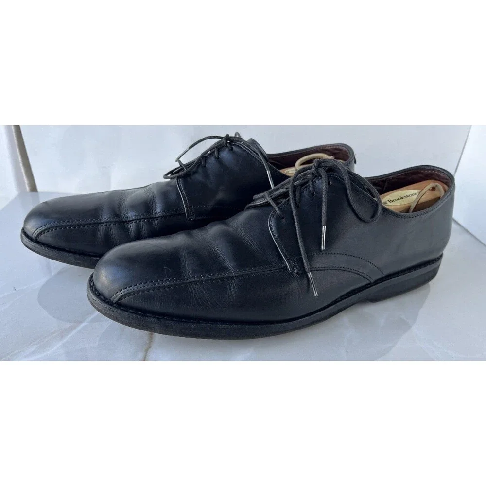 Allen Edmonds Road Warriors Laceup Oxfords Men Black Leather Shoes Sz 14 B 1601